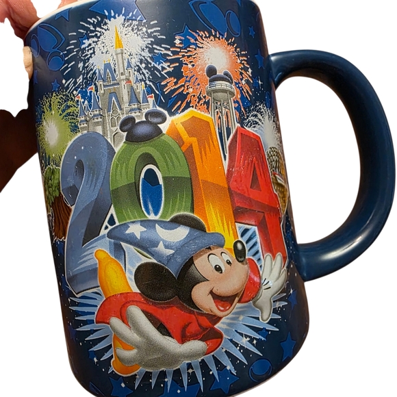 Disney World 2014 3D Blue Ceramic Large Mug with Mickey Mouse Design - Picture 3 of 8